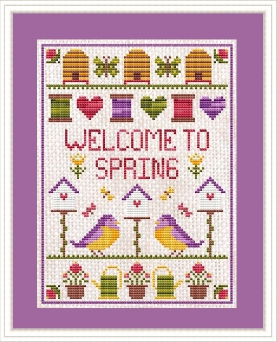 Welcome to Spring Cross Stitch Pattern фото 1
