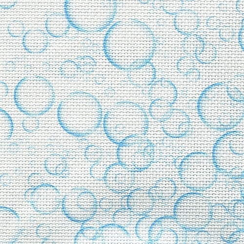 14 Count Aida Designer Fabric by Bestex Blue Bubbles фото 1