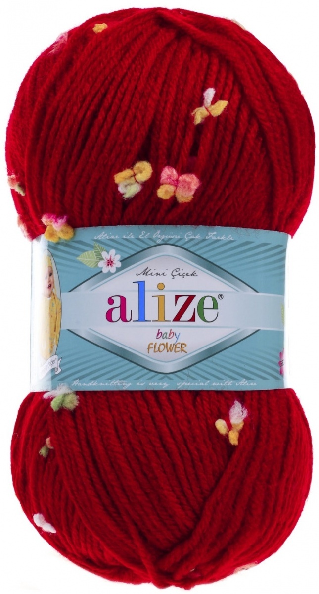 Alize Baby Flower, 94% Acrylic, 6% Polyamide 5 Skein Value Pack, 500g фото 16