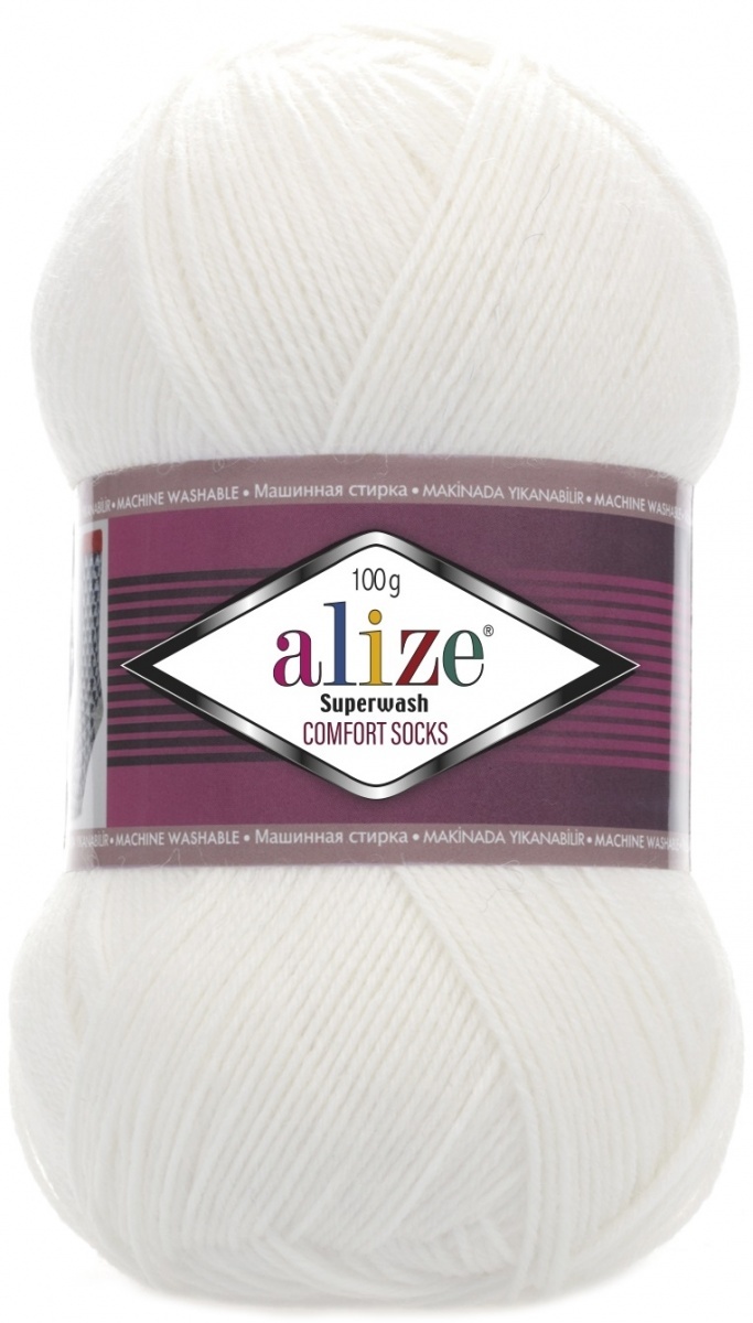 Alize Superwash Comfort Socks 75% wool, 25% polyamide 5 Skein Value Pack, 500g фото 4