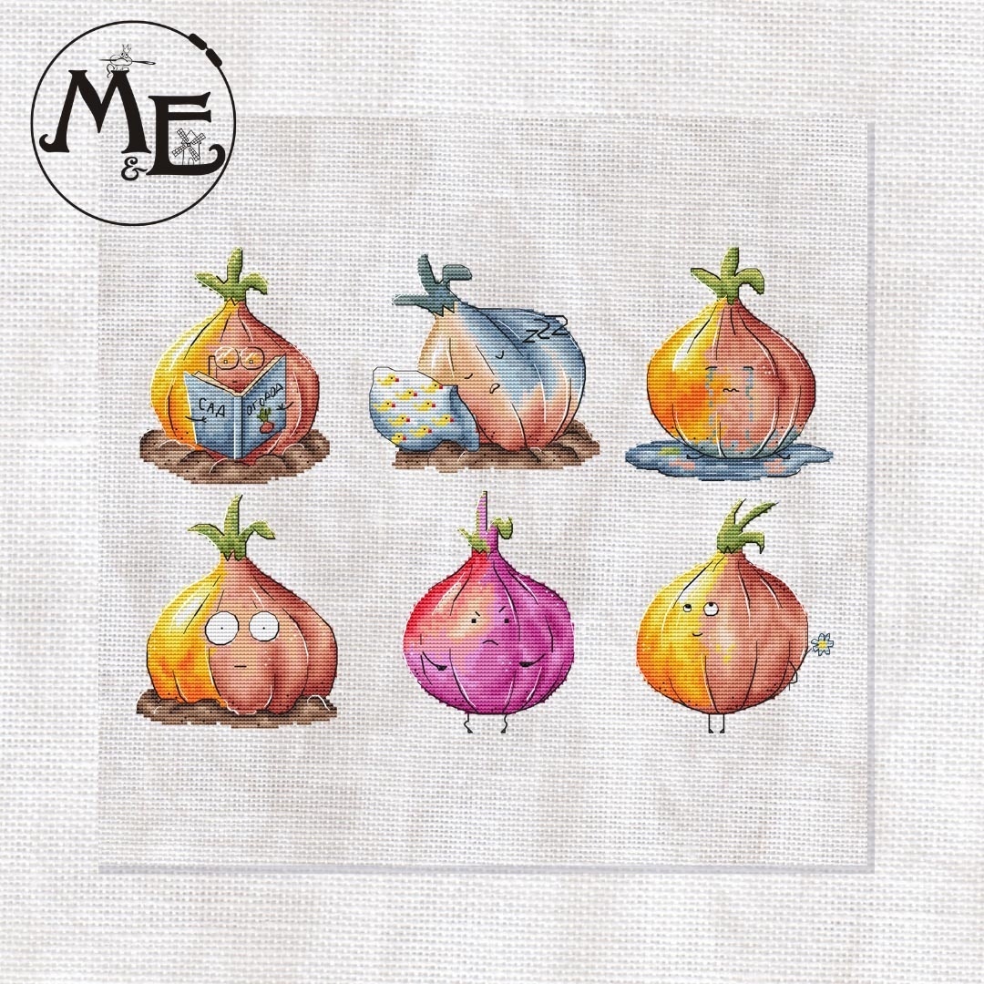 Onions in the Сountry Cross Stitch Pattern фото 1
