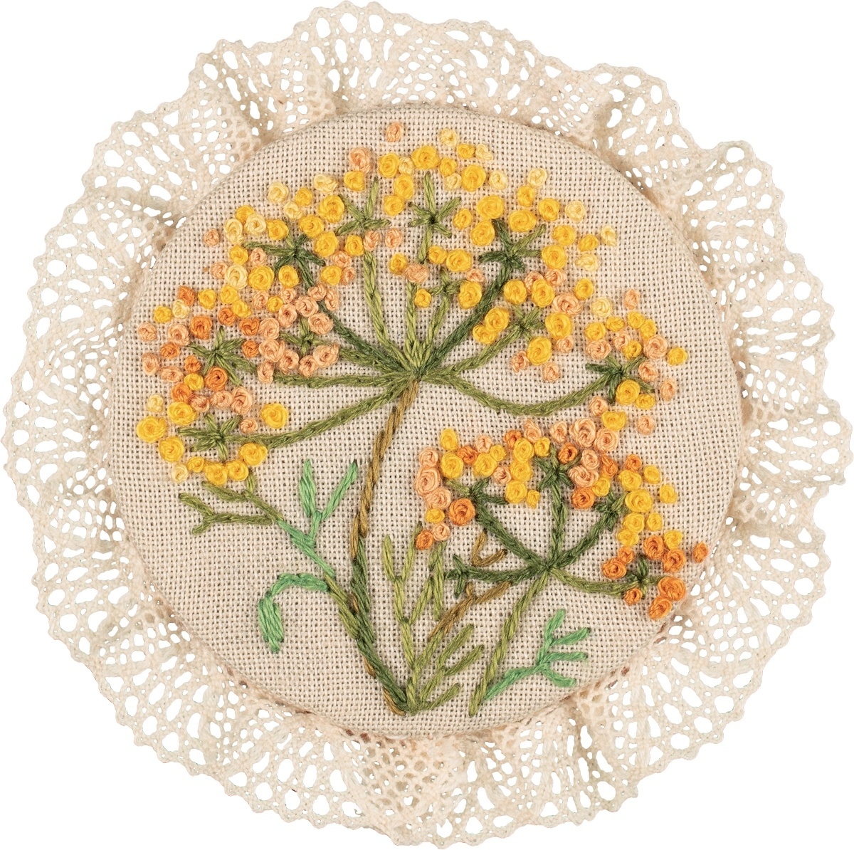 Vintage Brooches. Fennel and Lavender Embroidery Kit фото 6