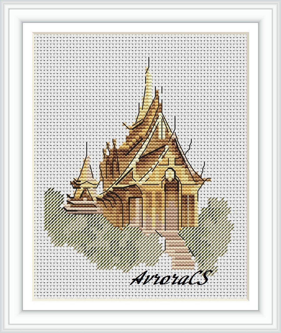 Thailand. Bangkok Cross Stitch Pattern фото 1