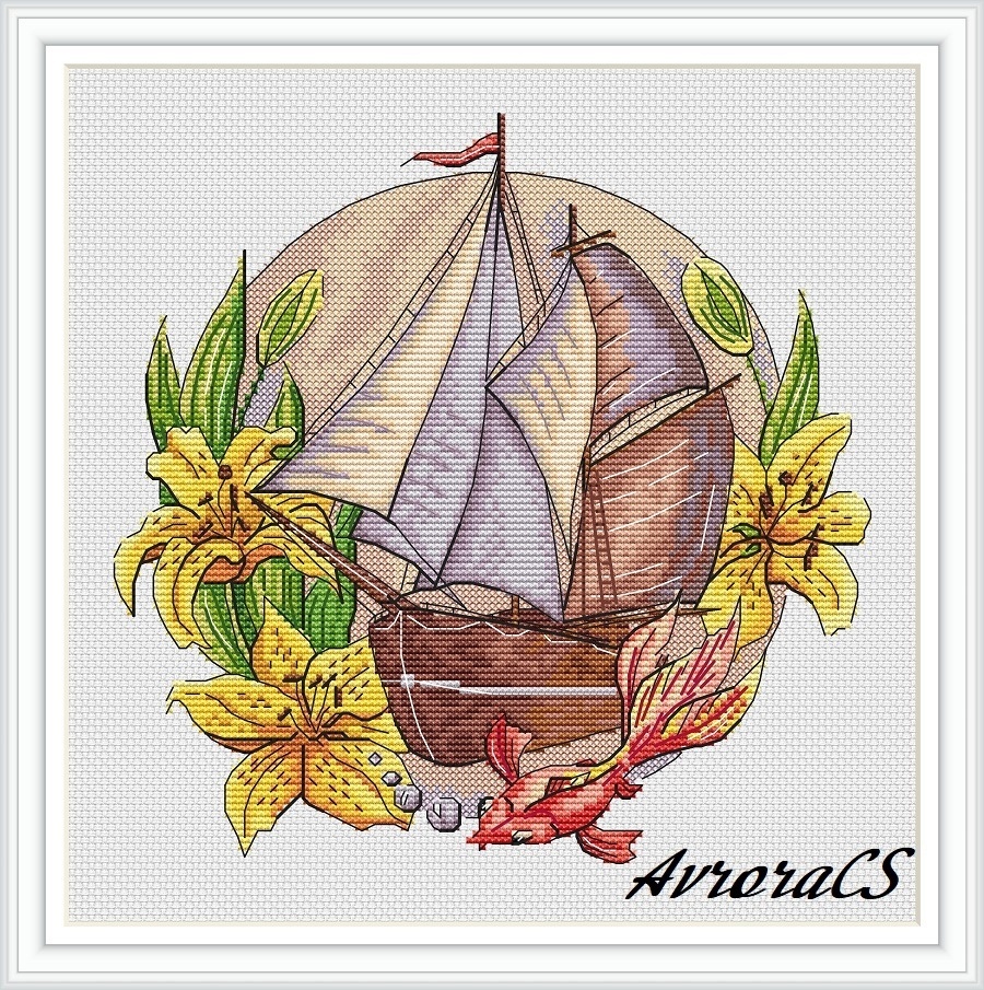The Wind of Purity Cross Stitch Chart фото 1