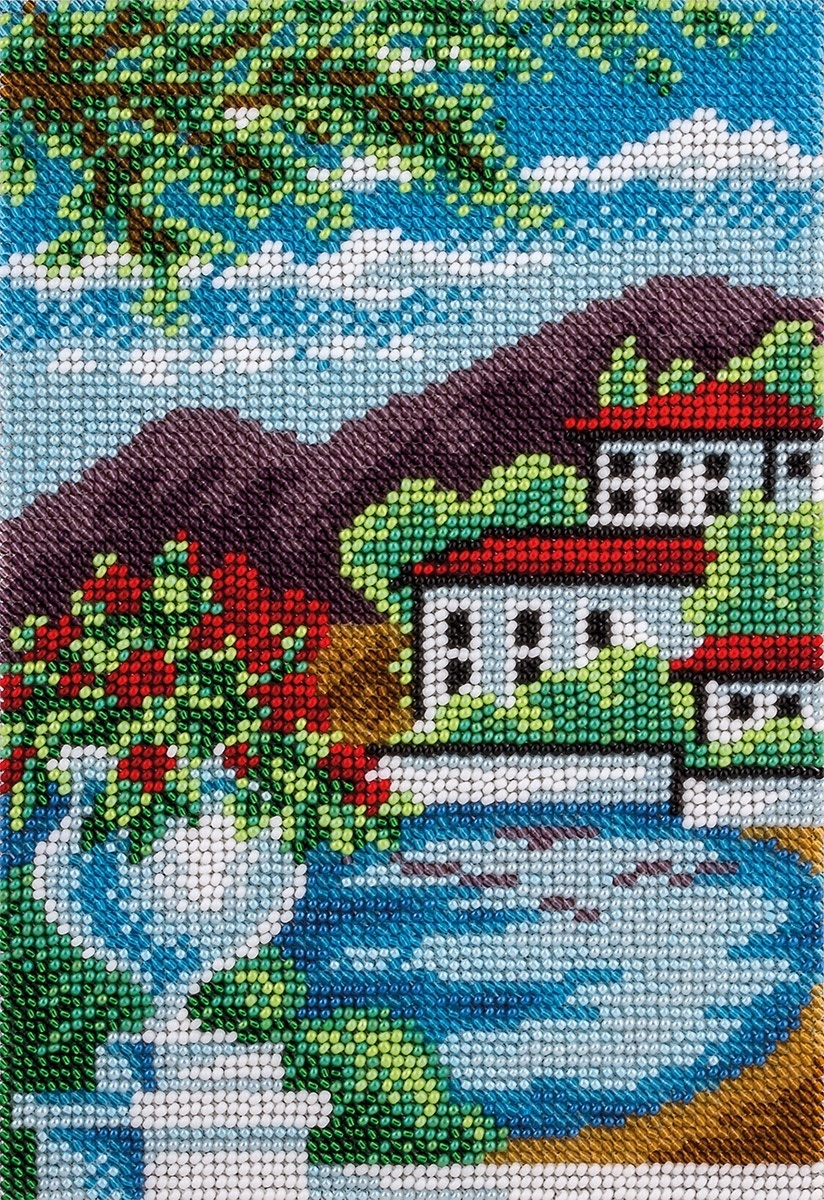 Seaside Town Bead Embroidery Kit фото 1