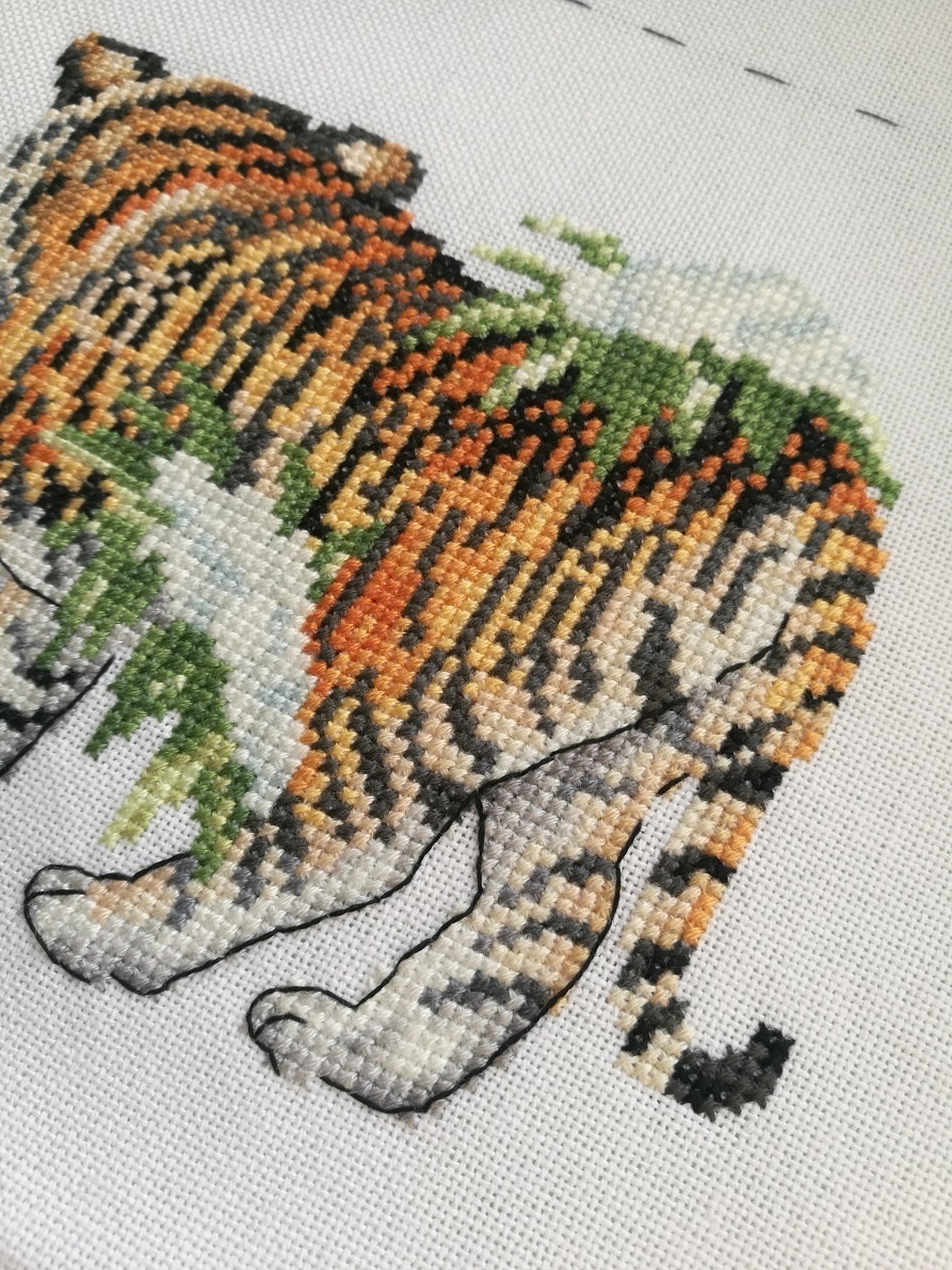 Siberian Tiger Cross Stitch Pattern фото 6