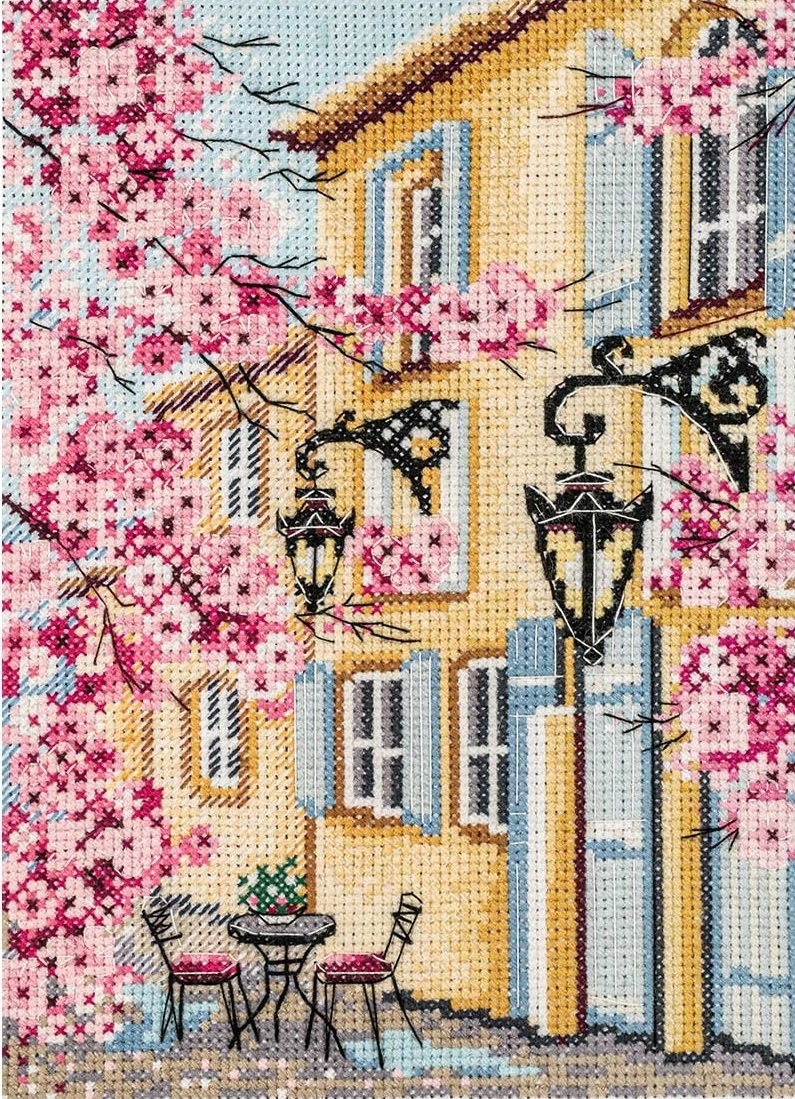 Flower Cafe Cross Stitch Kit фото 1