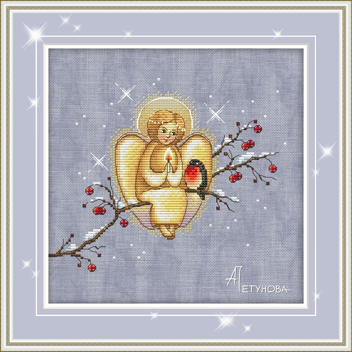 The Christmas Angel Cross Stitch Pattern фото 1
