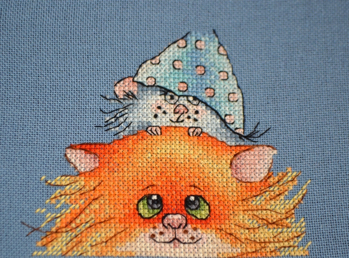 Ginger Fluffy Cat Cross Stitch Pattern фото 2
