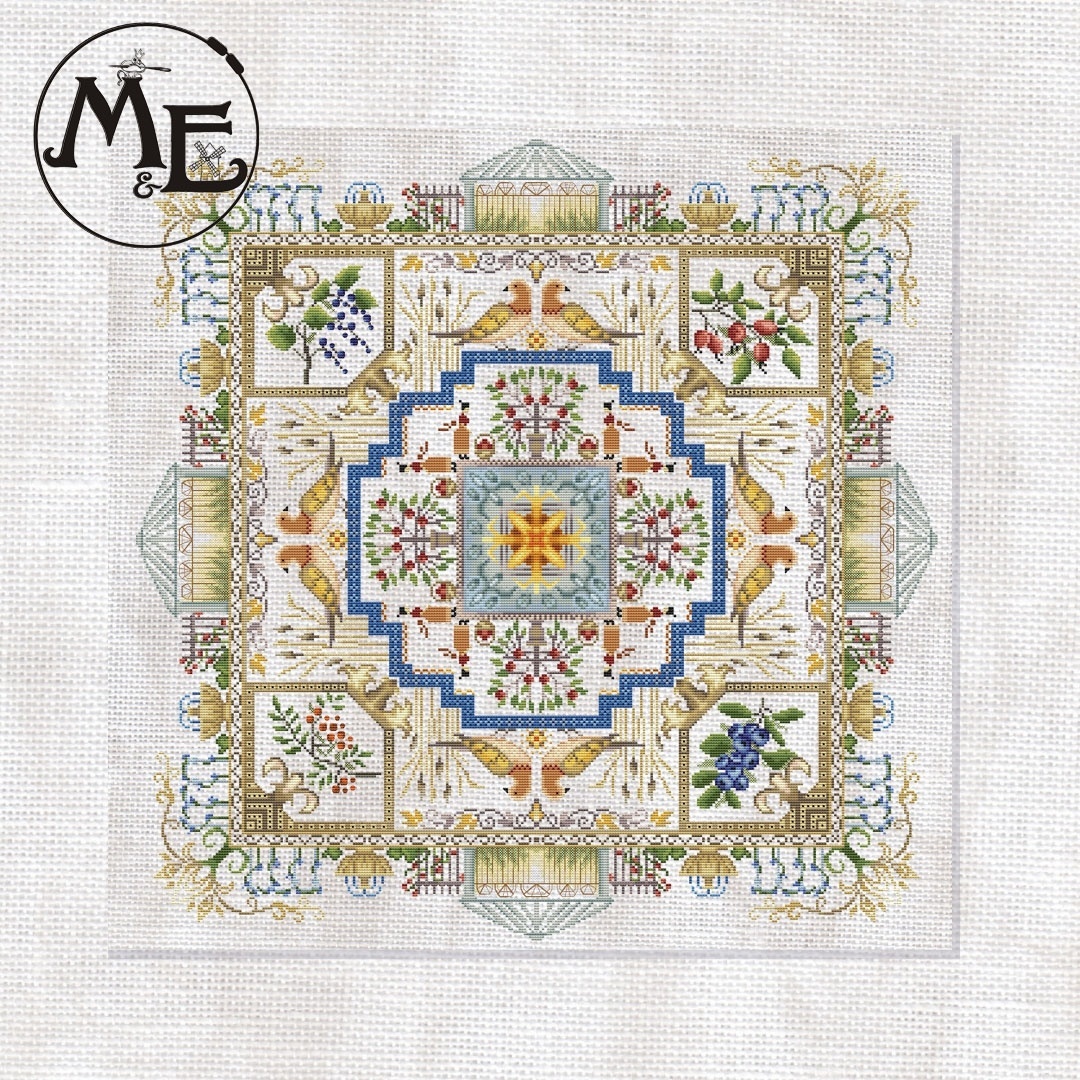 Mandala Garden Cross Stitch Pattern фото 1