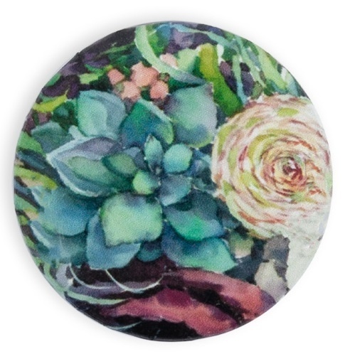Magnetic Needle Minder №13 Succulent and Rose фото 2