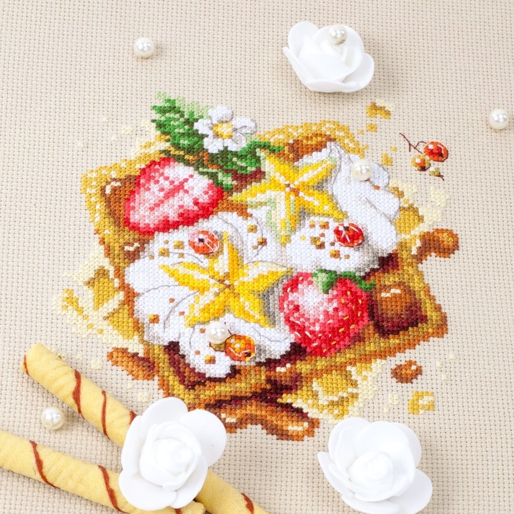 Viennese Waffles Cross Stitch Kit фото 7