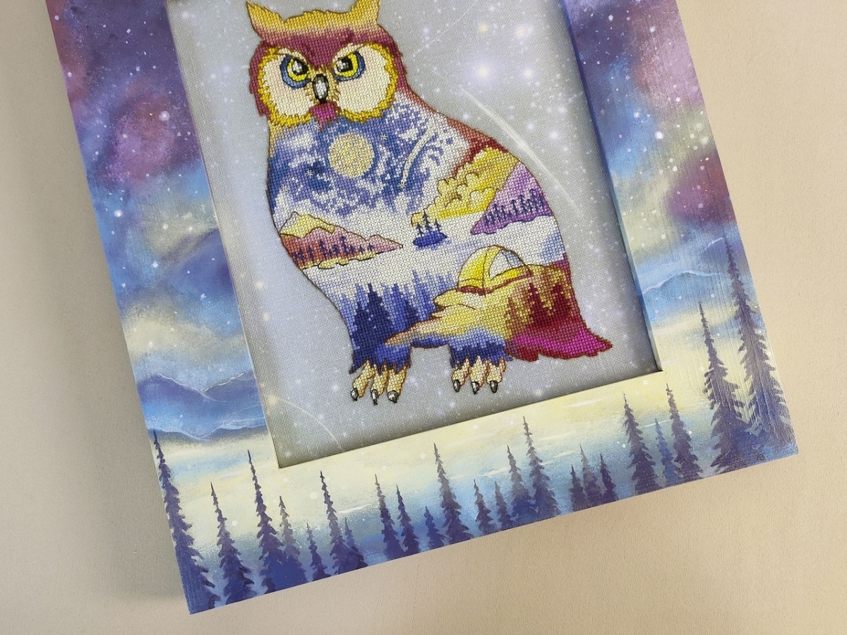 Owl in Jupiter Cross Stitch Pattern фото 5