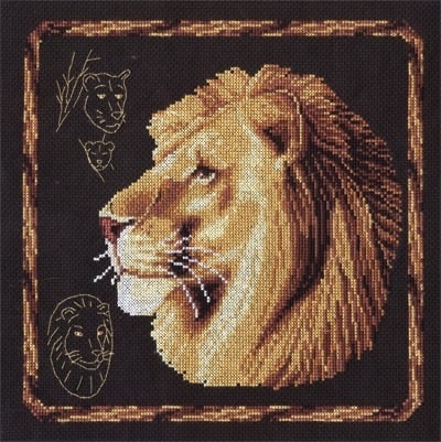 Lion Cross Stitch Kit фото 1