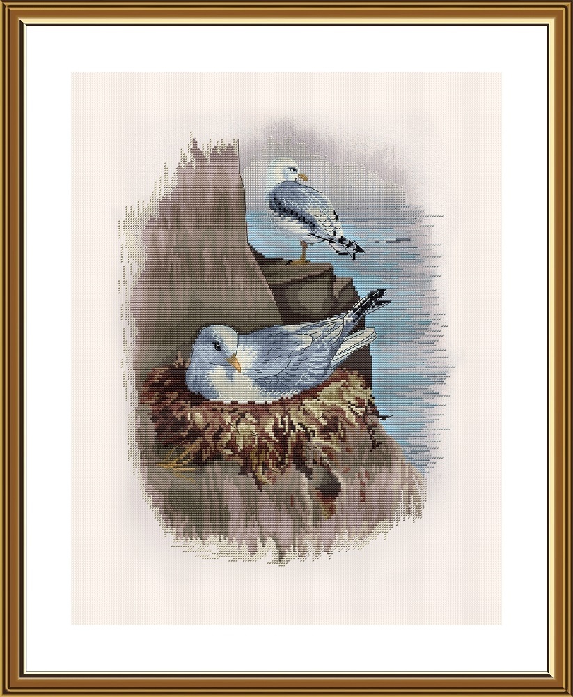 Seagull cross stitch kit