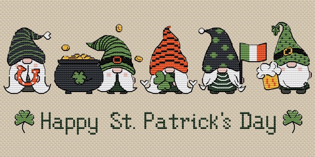 Happy St Patricks Day 2 Cross Stitch Pattern фото 2