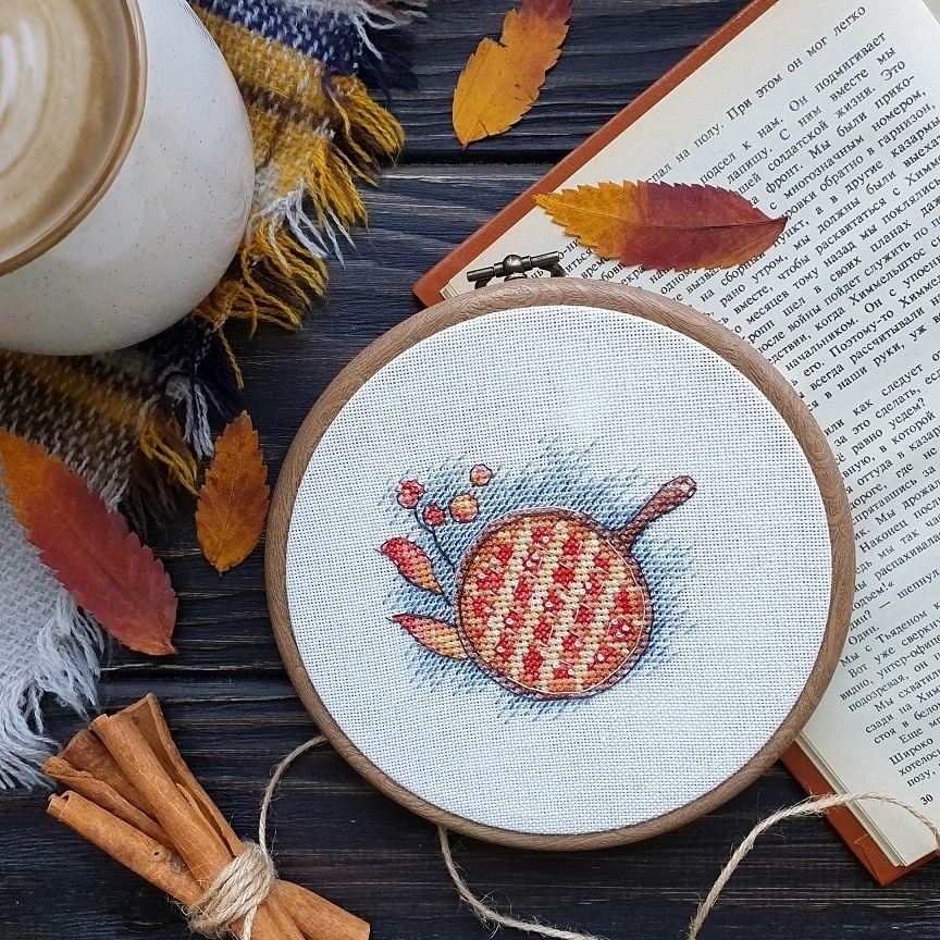 Autumn Miniatures. Pie Cross Stitch Pattern фото 3
