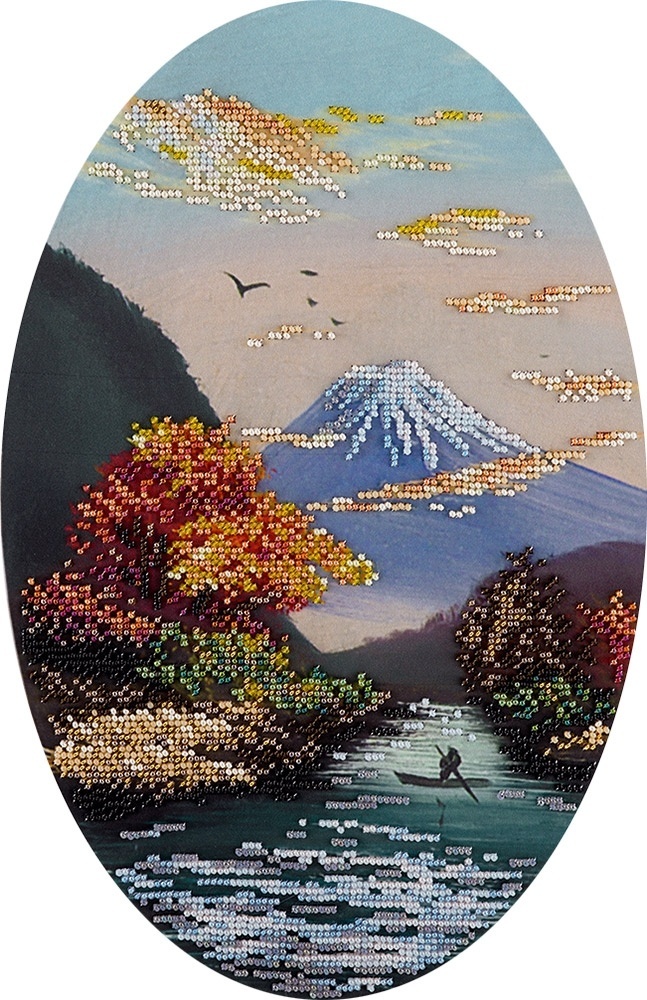 Fuji in the Rays of Dawn Bead Embroidery Kit фото 1