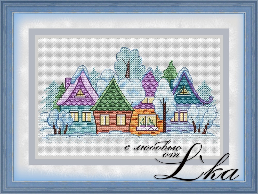 Little Village Cross Stitch Pattern фото 10