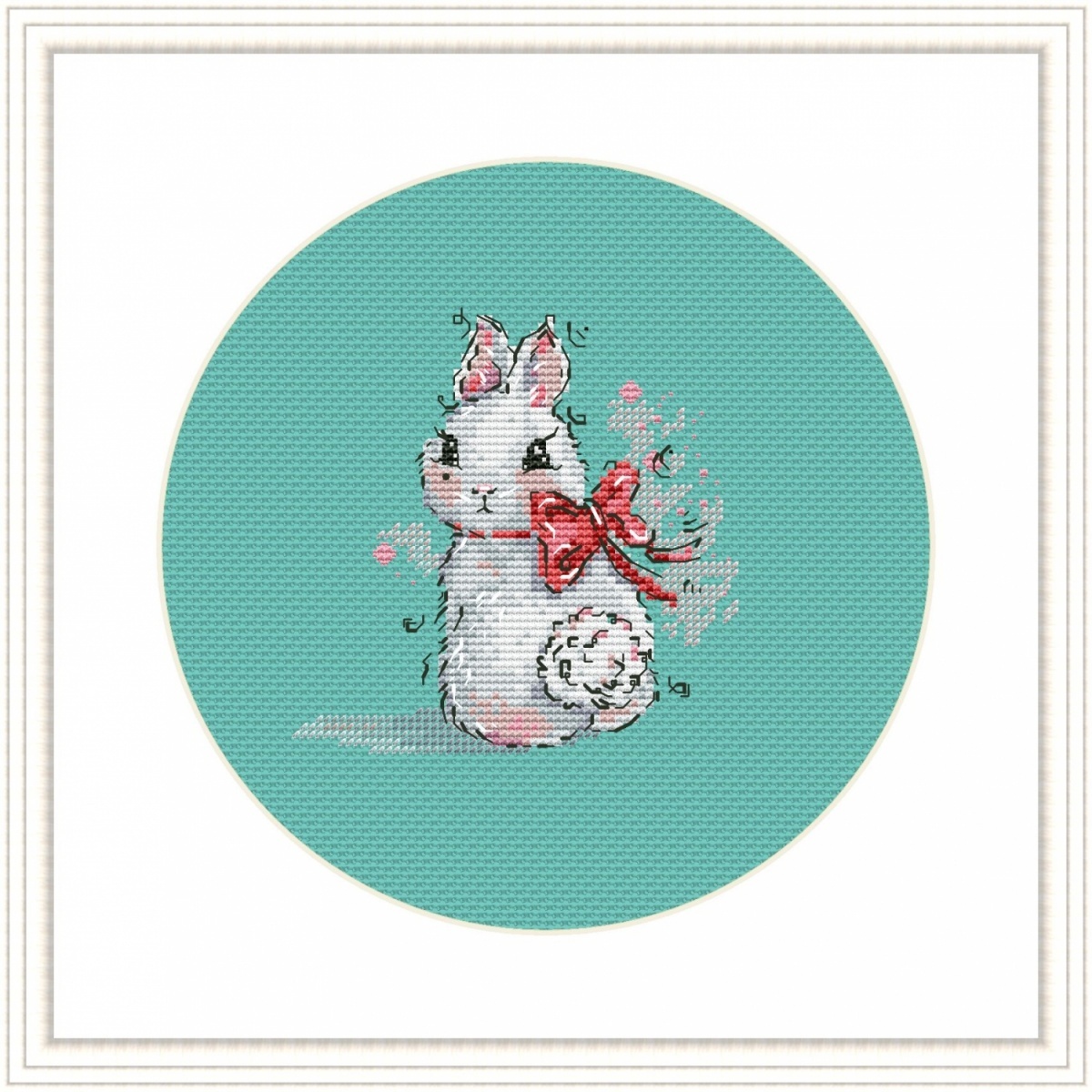 Rabbit M Cross Stitch Pattern фото 2