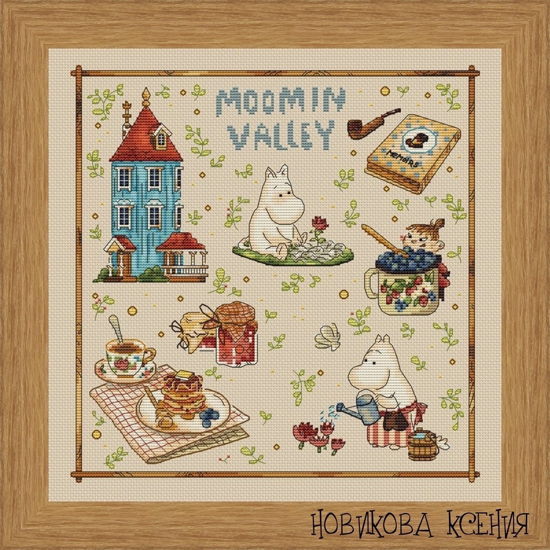 Moomin Dol Cross Stitch Pattern фото 1