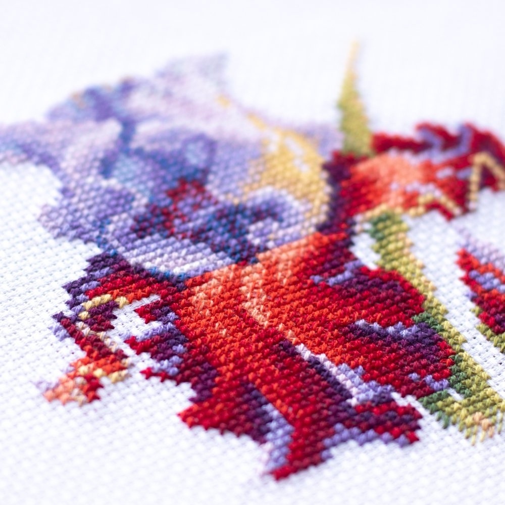 Purple Iris Cross Stitch Kit фото 6