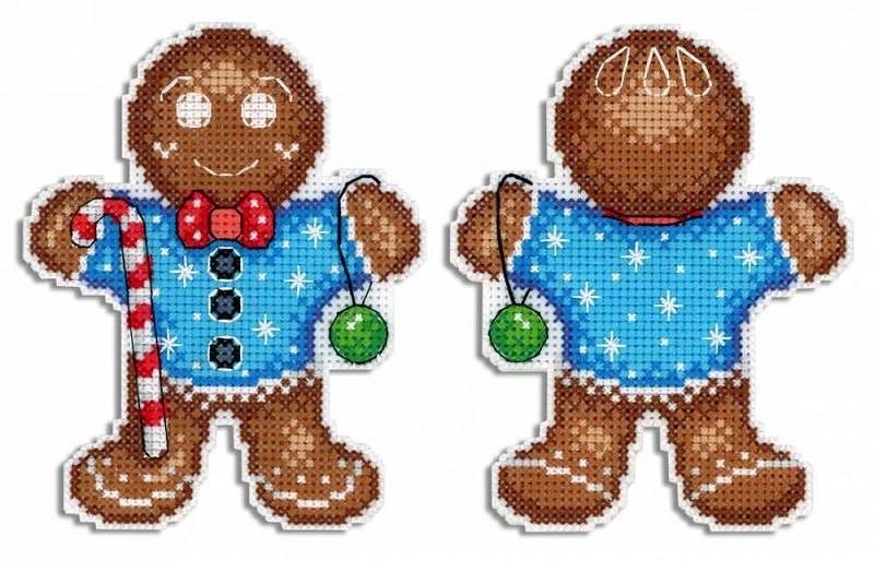 Gingerbread Man Cross Stitch Kit фото 1