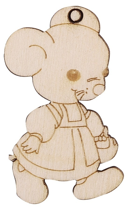 Wooden Mouse in a Sundress фото 1