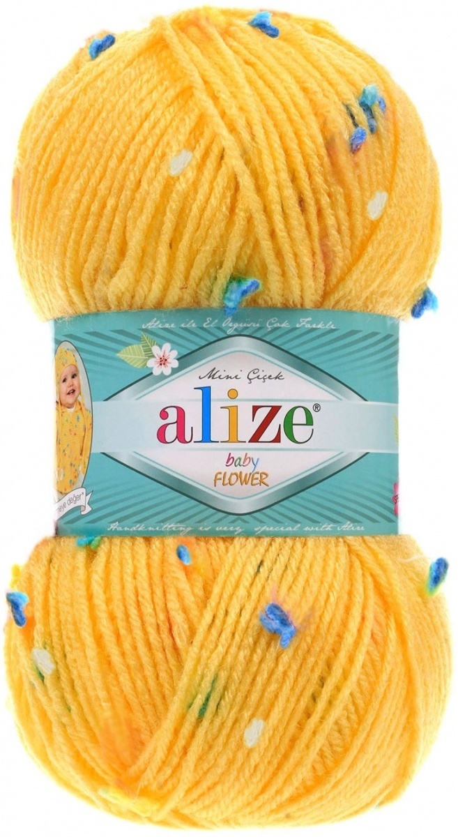 Alize Baby Flower, 94% Acrylic, 6% Polyamide 5 Skein Value Pack, 500g фото 14