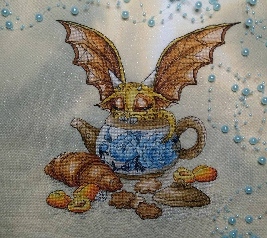 Dragon and Teapot Cross Stitch Pattern фото 3