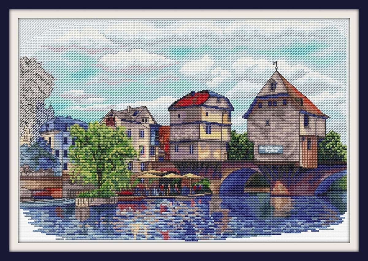 The Old Bridge over the Nae Cross Stitch Pattern фото 2