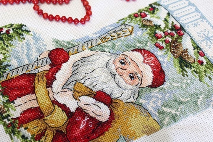 A Step from the Fairy Tale Stocking Cross Stitch Kit фото 5