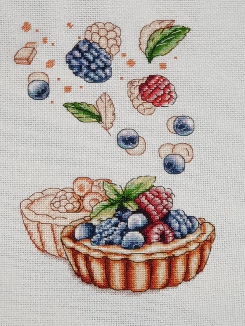 Berry Basket Cross Stitch Pattern фото 2