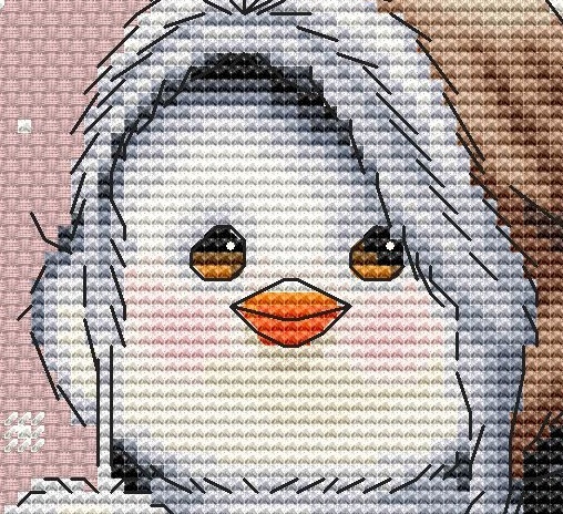 Penguin on Ice Cross Stitch Pattern фото 13