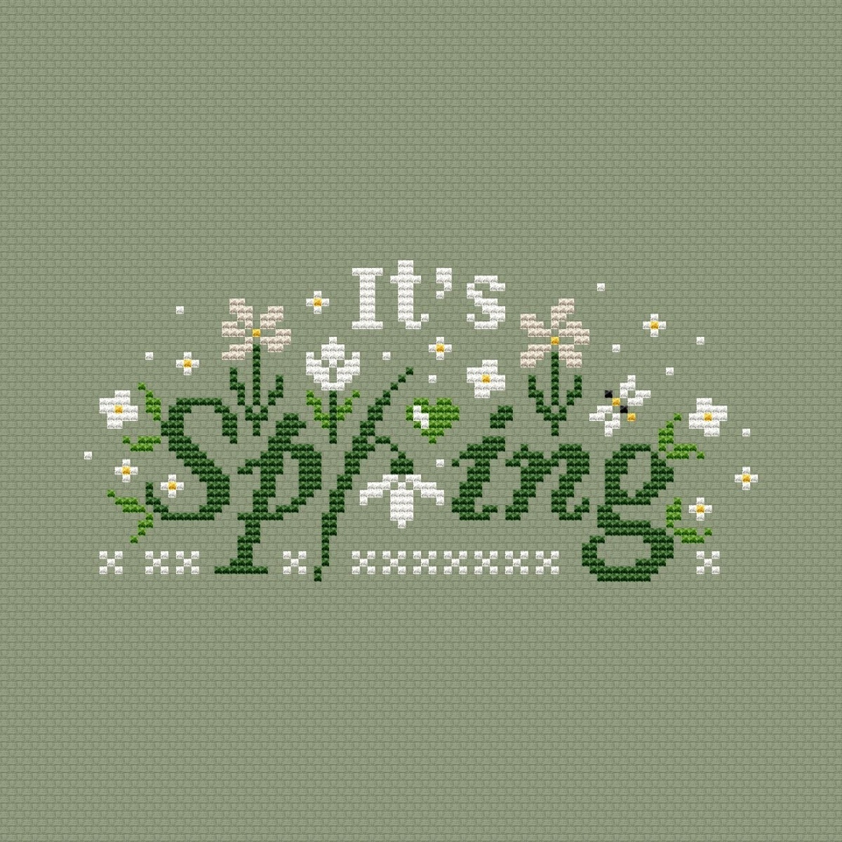 It's Spring Cross Stitch Pattern фото 3