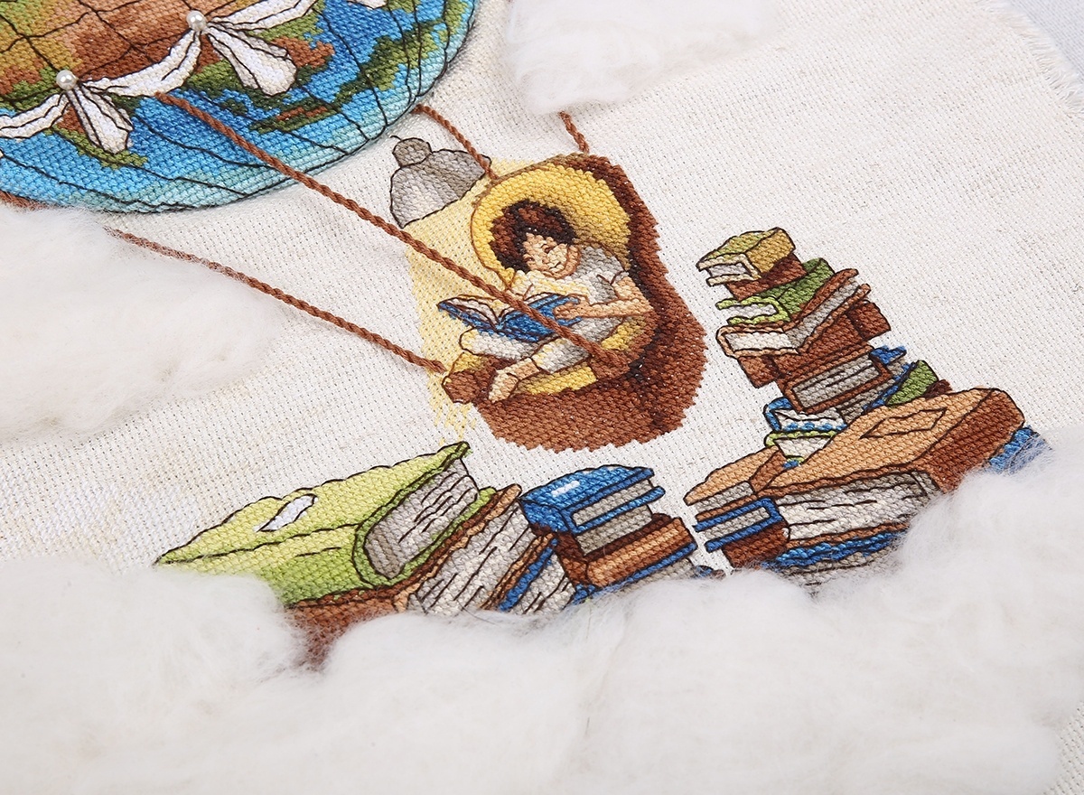 Travelling With Books Cross Stitch Kit фото 5