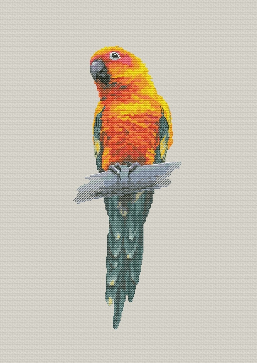Parrot Cross Stitch Pattern фото 1