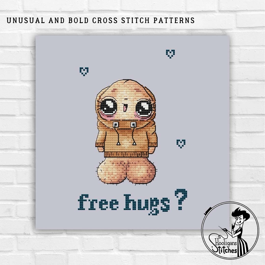 Free Hugs Cross Stitch Pattern фото 3