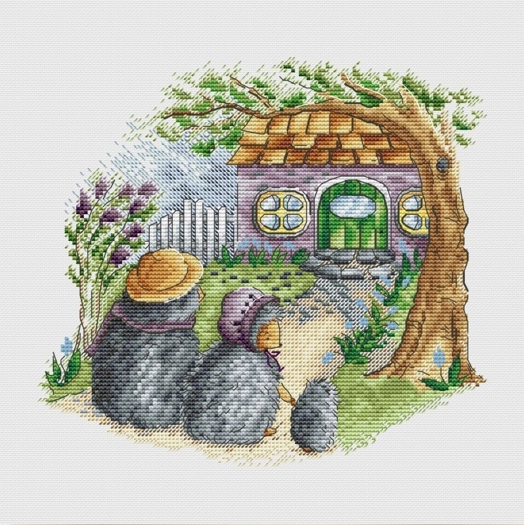 Hedgehog Mortgage 1 Cross Stitch Pattern фото 1