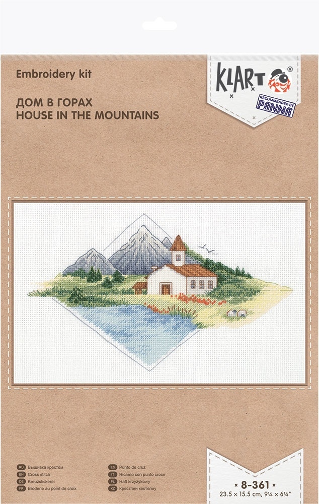 House in the Mountains Cross Stitch Kit фото 2