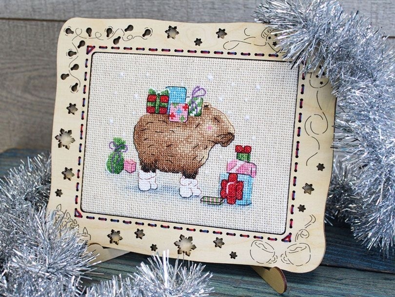 Surprise from a Capybara Cross Stitch Kit фото 2