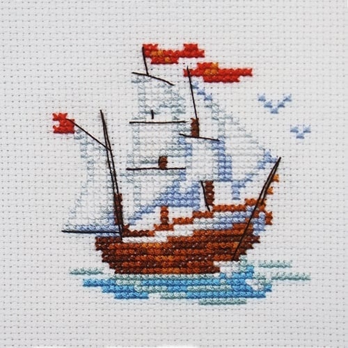 Little Ship Cross Stitch Kit фото 1