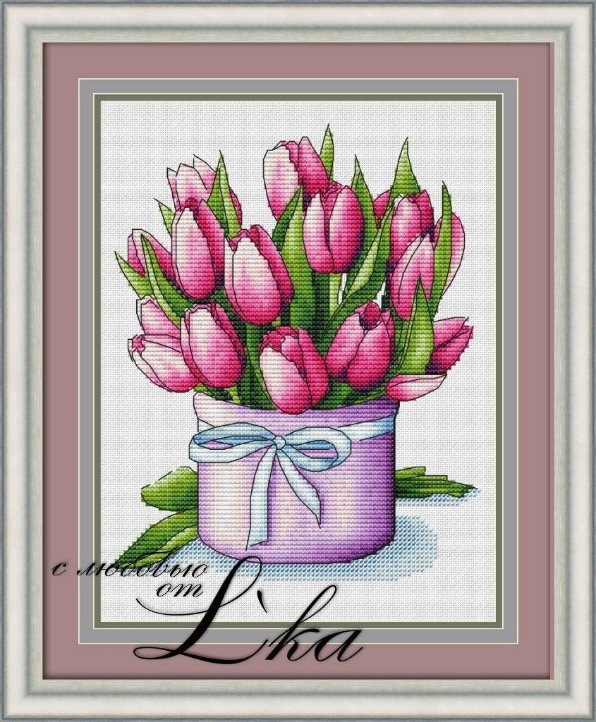 A Spring Bouquet Cross Stitch Pattern фото 1