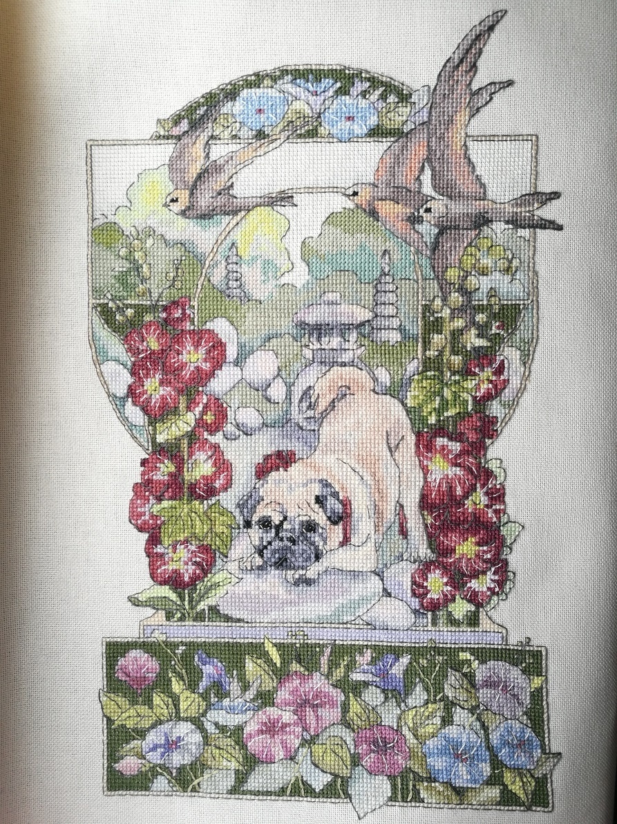 Journey with the Faithful Companion. Pug Cross Stitch Pattern фото 2