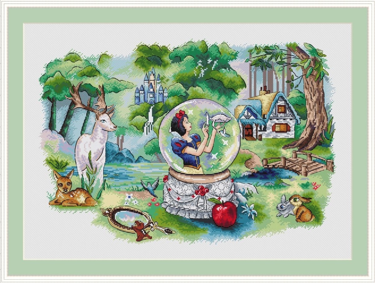 Snow White Fairy Tale Cross Stitch Pattern фото 1
