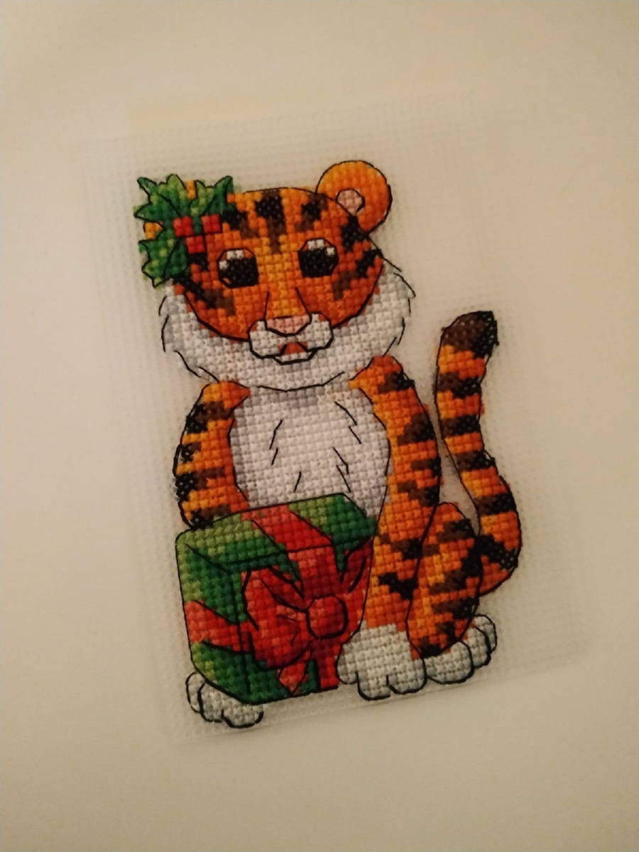 Bookmark. Tiger Cross Stitch Pattern фото 3