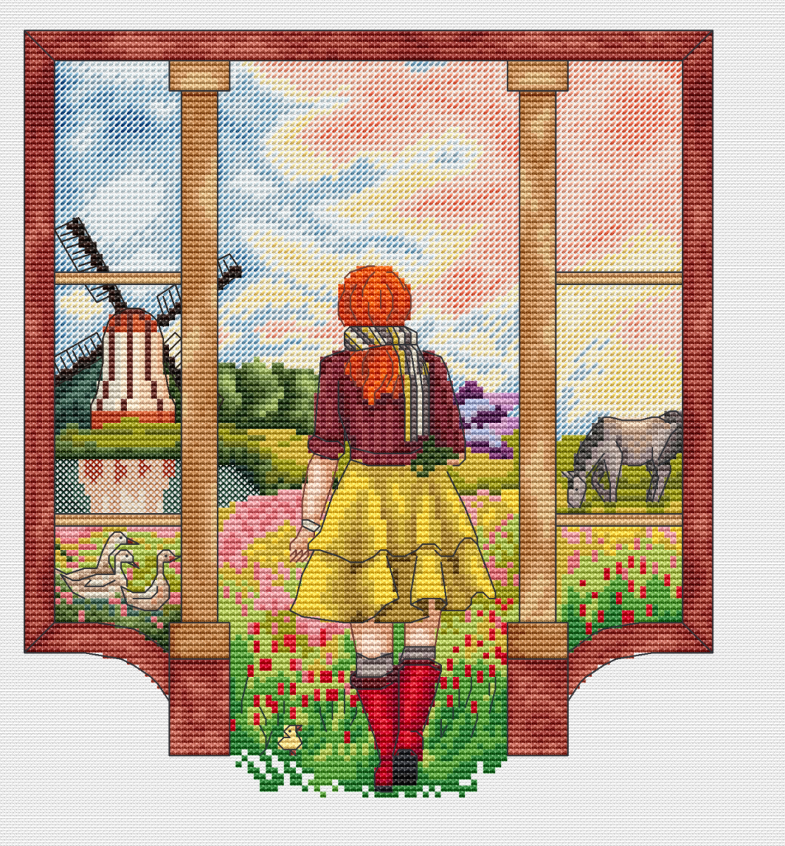 The Door to Spring Cross Stitch Pattern фото 1