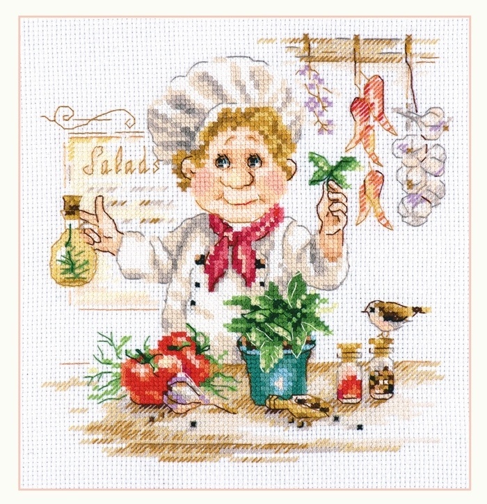 Chef Cross Stitch Kit фото 1