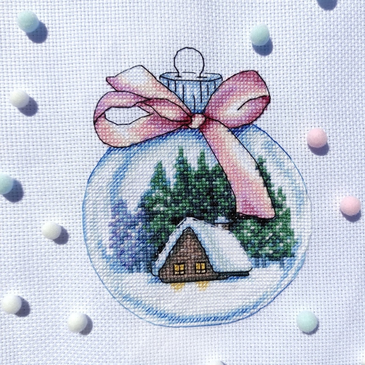 The Christmas Ball Cross Stitch Pattern фото 3