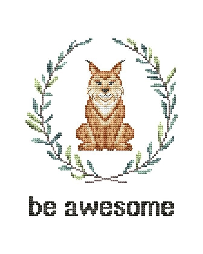 Be Awesome Cross Stitch Pattern фото 1